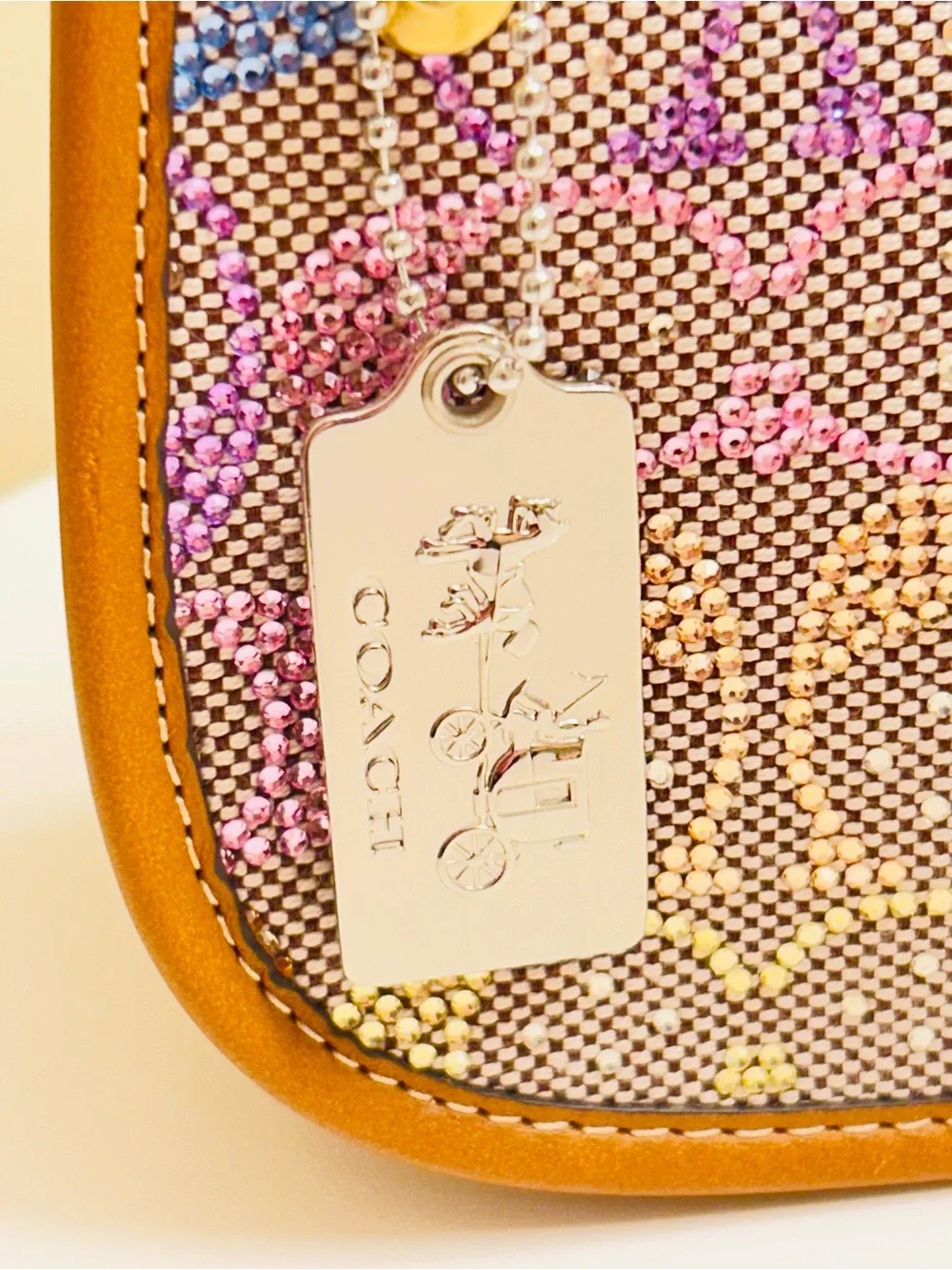 RARE Coach Est. 1941 Horse and Carriage Keychain/ bag Charm